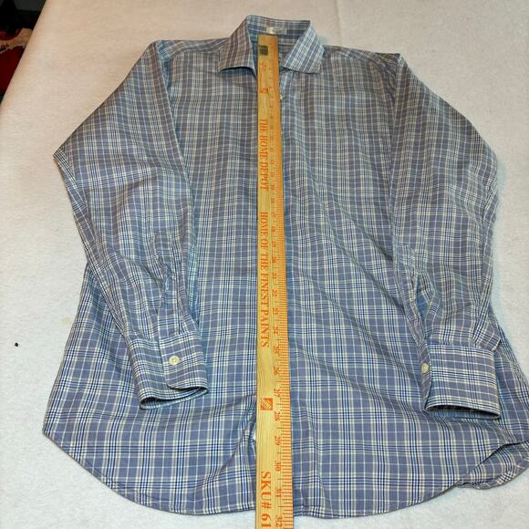 Peter Millar Mens M Crown Multicolor Plaid Long Sleeve Button Up Shirt - Picture 2 of 7